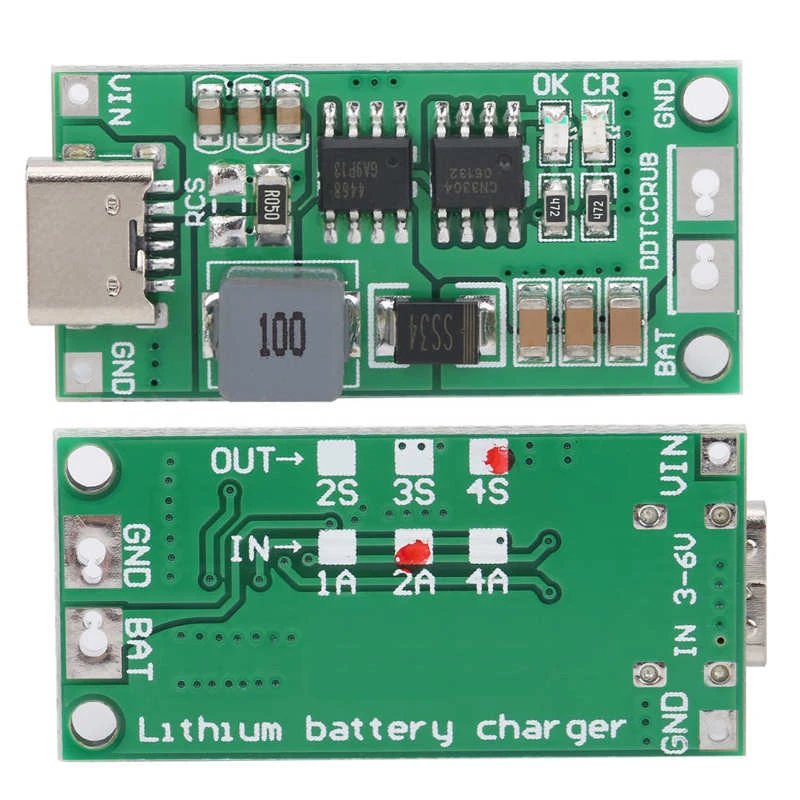 SH-RuiDu Step Up Boost Li-Ion Akkuladegerät Modul Akkuladegerät Board DDTCCRUB 2S‑2A SH-RuiDu Step Up Boost Li-Ion Akkuladegerät Modul Akkuladegerät Board DDTCCRUB 2S‑2A