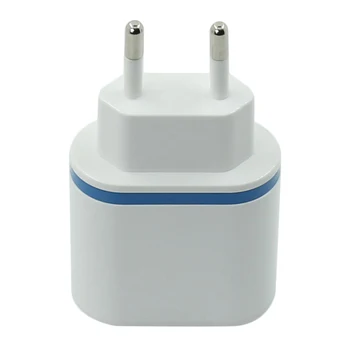 

Quick Charge Dual USB Charger Luminous Charging Power Adapter EU US Plug For Ipad Mobile Phone MP3 White