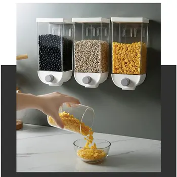 Wall Mounted Cereals Storage Dispenser