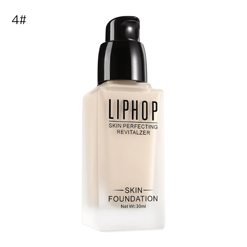 4 Moisturizing Long-lasting Liquid Foundation Control Oil Shrink Pores Liquid Concealer Base Makeup Maquillaje*u - Цвет: 4