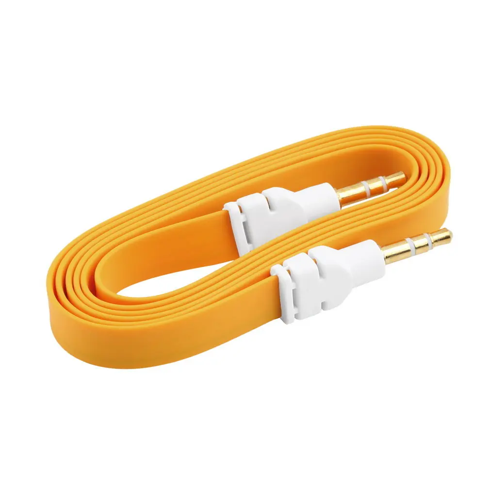 

3.5MM wide noodle audio cable orange