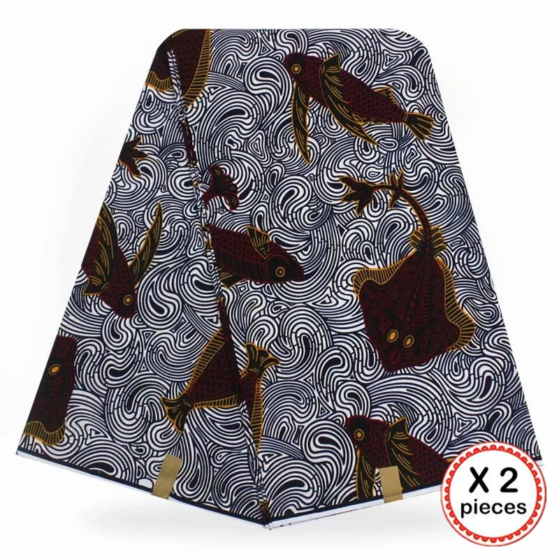 Анкара африканская ткань 12 ярдов Хлопок Нигерия стиль шитье Африканский Воск Печать Ткань Гана для свадебная одежда платье 91822