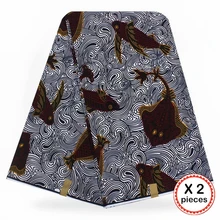 Анкара африканская ткань 12 ярдов Хлопок Нигерия стиль шитье Африканский Воск Печать Ткань Гана для свадебная одежда платье 91822