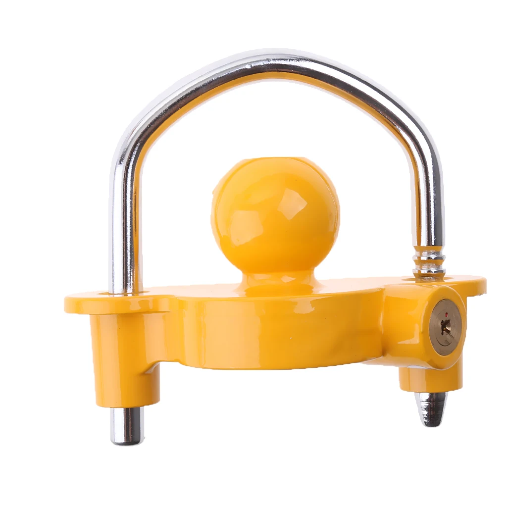 Universal Trailer Hitch Coupler Lock Ball Heavy Duty Steel 1 7/8
