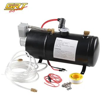 

12v Air Compressor with 3 Liter Tank Inflator Pump for Air Horn Train Truck Car RV Pickup 150 PSI OT200-BK +air horn