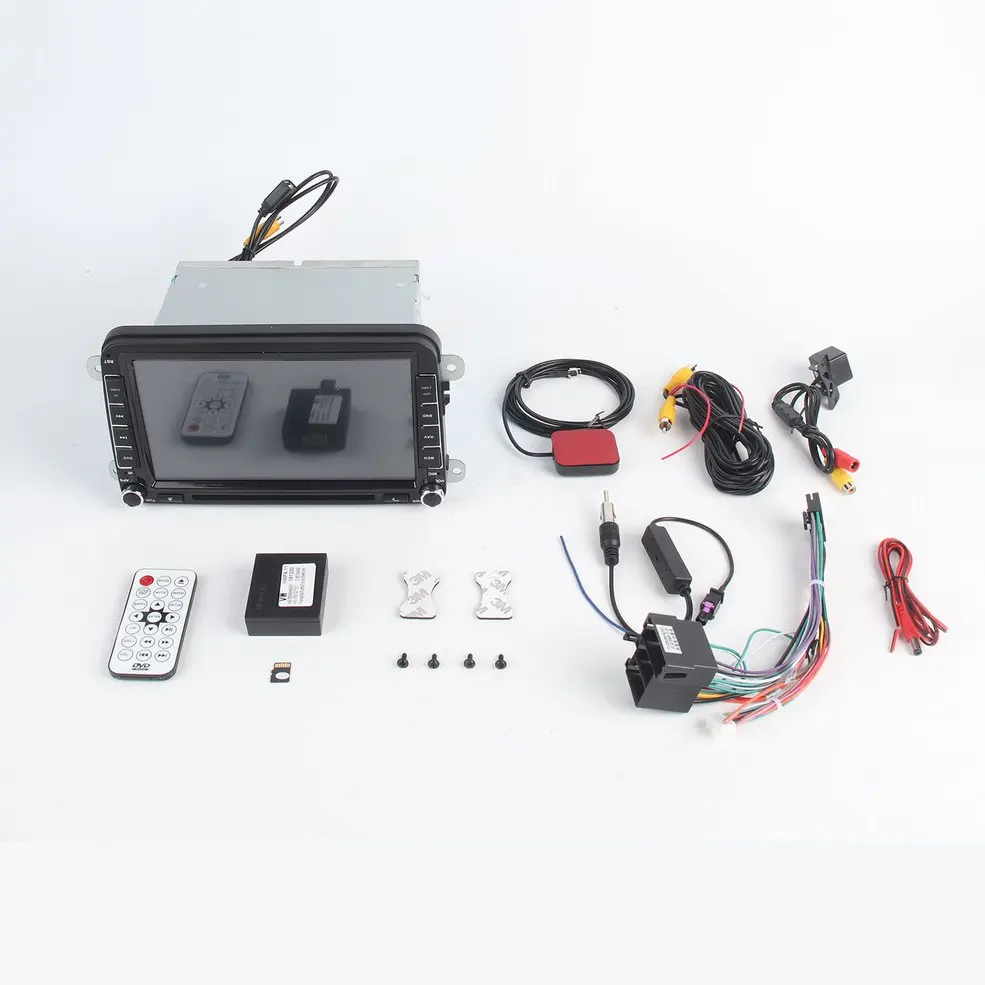 

8 Inch Touch Screen Car DVD Player Radio Stereo GPS Navigation Unit with Camera for VW Support Steering Wheel Control