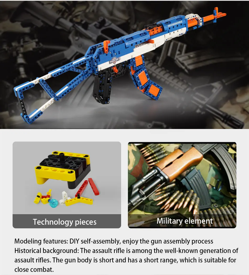 CADA C81001 Block Gun AK-47 Assault Rifle