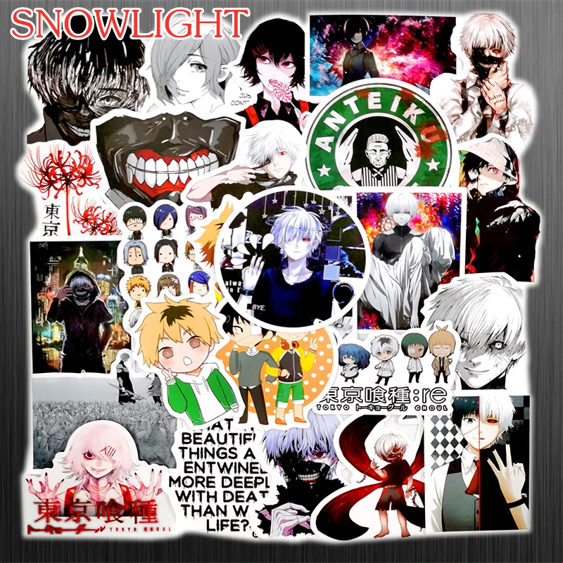 10/30/50 шт/пакет Классический Аниме Tokyo Ghoul наклейки с изображениями героев