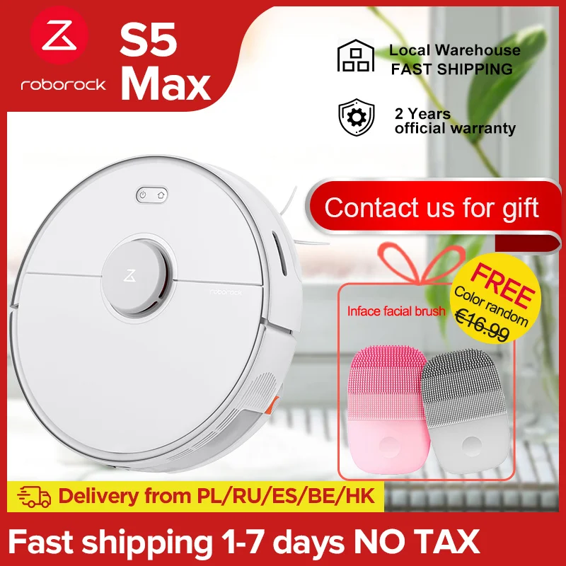 Roborock S5 max Robot Vacuum Cleaner Wet Dry Mopping Sweeping Dust