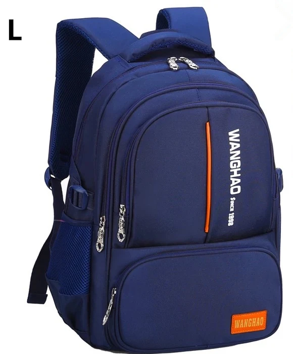 Children School Bags For Boys Girls High Quality Nylon Backpacks Lighten Burden On Shoulder For Kids Backpack Mochila Infantil - Цвет: L blue
