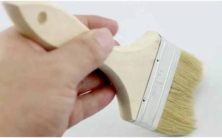 Industrial brush bristle brush brown brush soft bristle brush barbecue small household dust cleaning dust paint brush