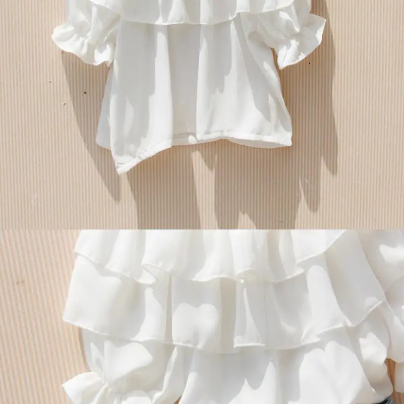 Girls' Chiffon Ruffle Blouse 5