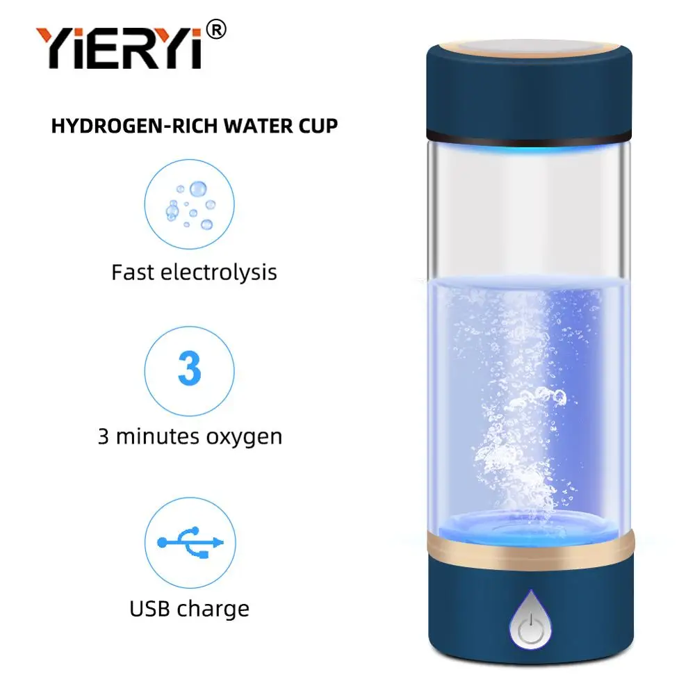 Генератор воды yieryi SPE/PEM обогащающий водородом перезаряжаемый через USB щелочный