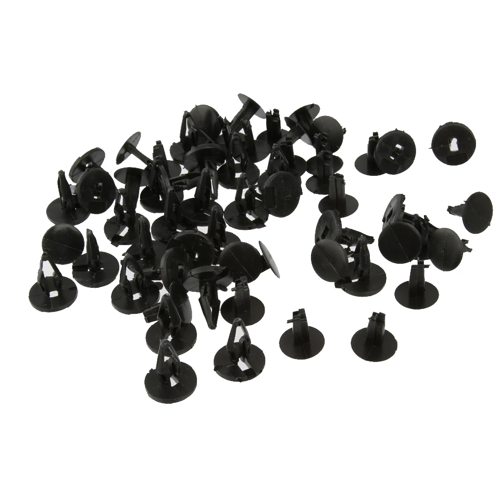 30pcs Auto Fastener Car  Bumper Clips Retainer Fastener Rivet Door Panel Fender Liner Universal Fit for Car Interior Accessory 