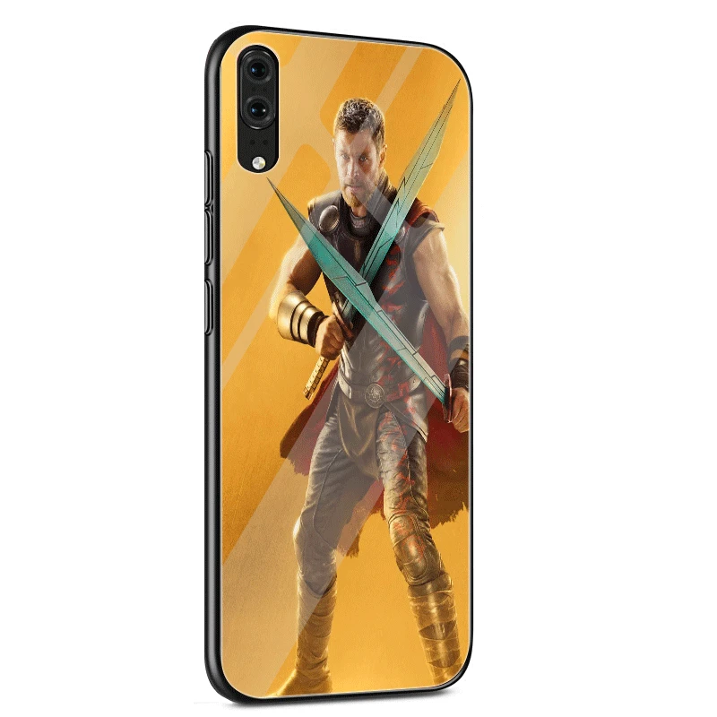 Стеклянный чехол для huawei P30 P20 P10 Y9 Y6 mate 20 Pro Lite P Smart Honor 7A 8X9 10 чехол Marvel Avengers - Цвет: G5