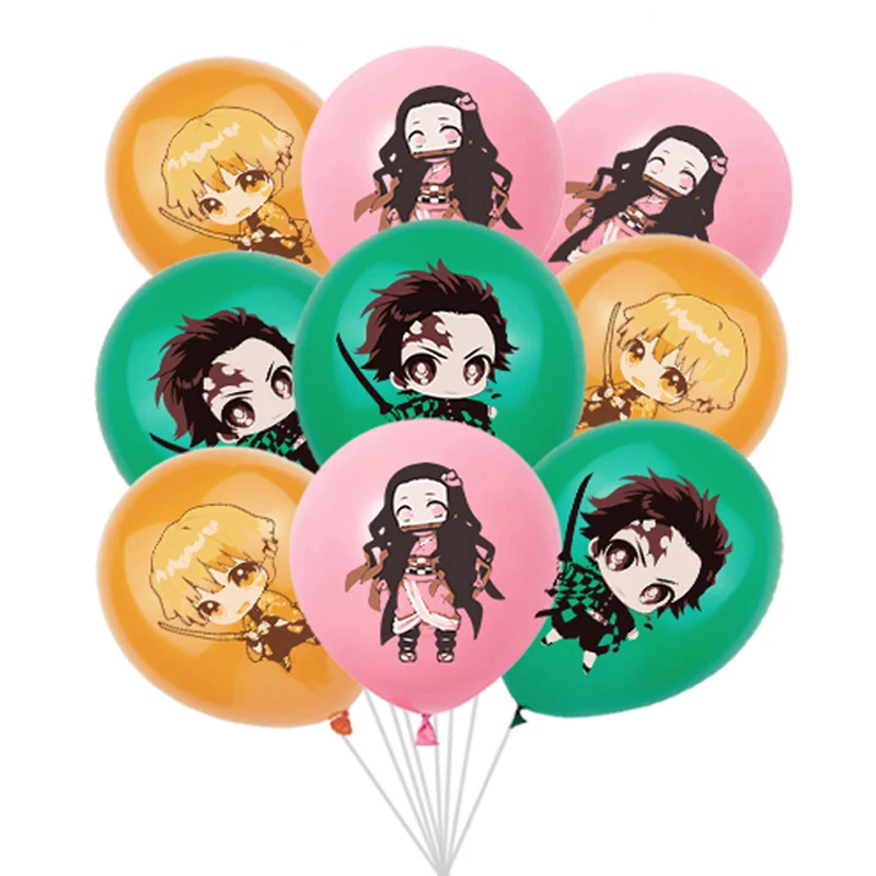 Воздушные шары Kimetsu No Yaiba латексный шар 12 дюймов рассекающий демонов с днем