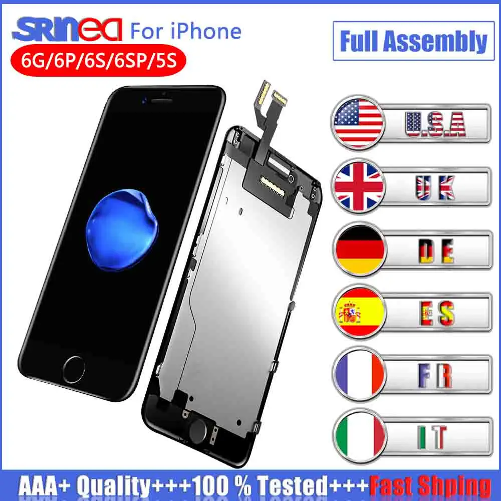 AAA + дисплей для iPhone 6 S Plus lcd с 3D силой сенсорный экран дигитайзер полный комплект в