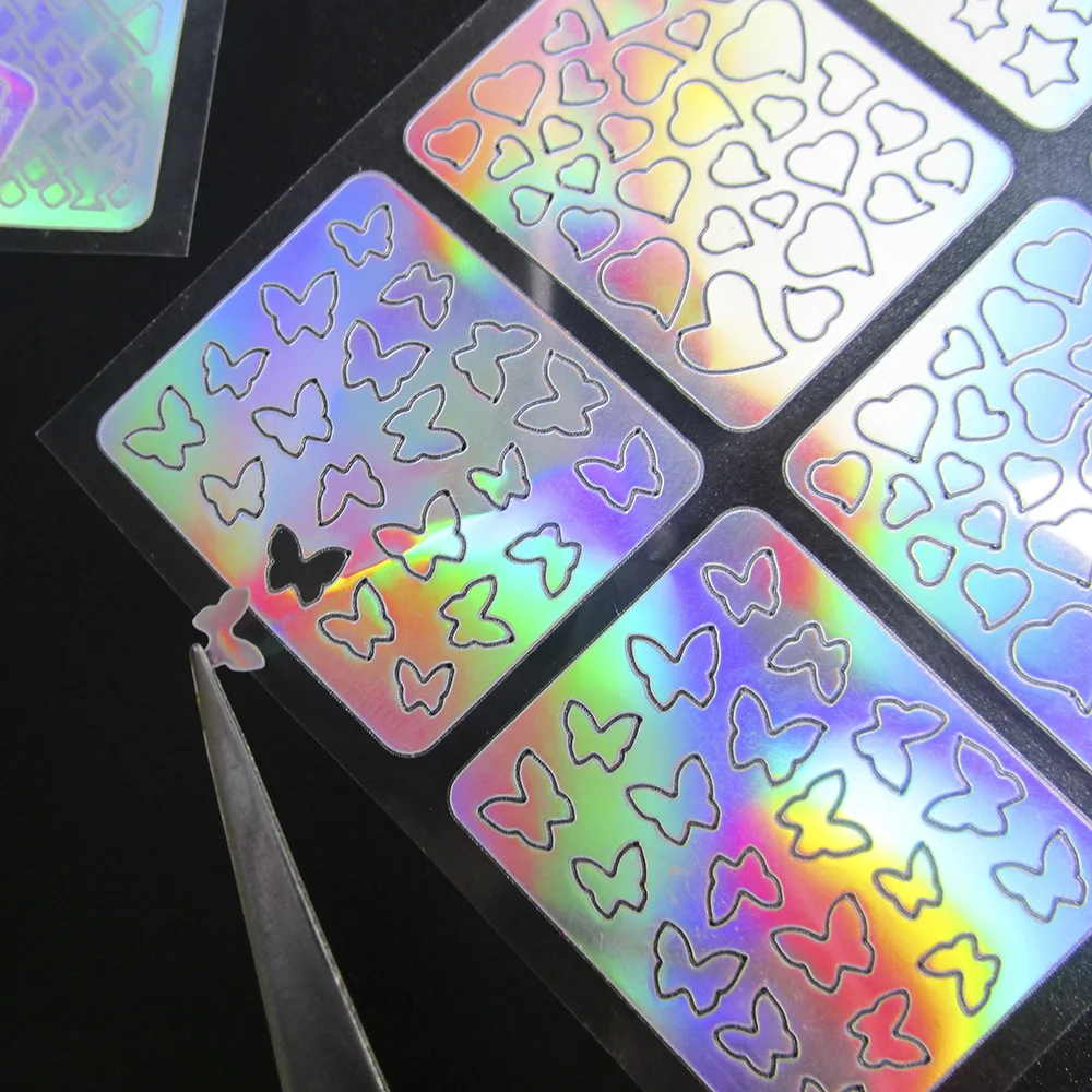 glitter nail stickers