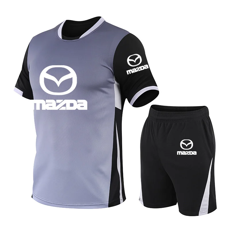 Повседневная модная мужская футболка с коротким рукавом и принтом логотипа