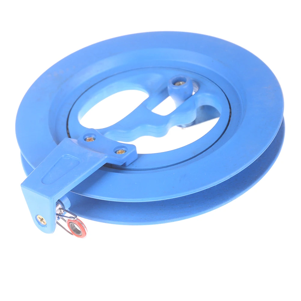New Blue Outdoor Kite Tool Ballbearing Blue Plastic Reel Line Winder 15.6 x 3.6cm