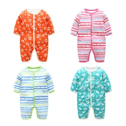 Milamiya – barboteuse pour bébé garçon/fille, combinaison épaisse à manches longues, vêtements de printemps/automne, blanc Orange, nouveau nés 
