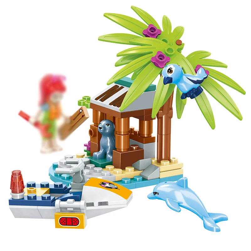 Друзей Маяк спасательный центр playset Совместимость 41380 здания игрушечный конструктор для девочек игрушки для детей на день рождения, Рождество подарки