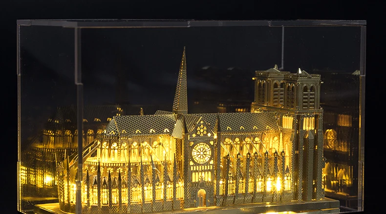 Продажа с фабрики Notre Dame 3D головоломка для взрослых металлическая Сборная модель Архитектура DIY игрушка обучающая