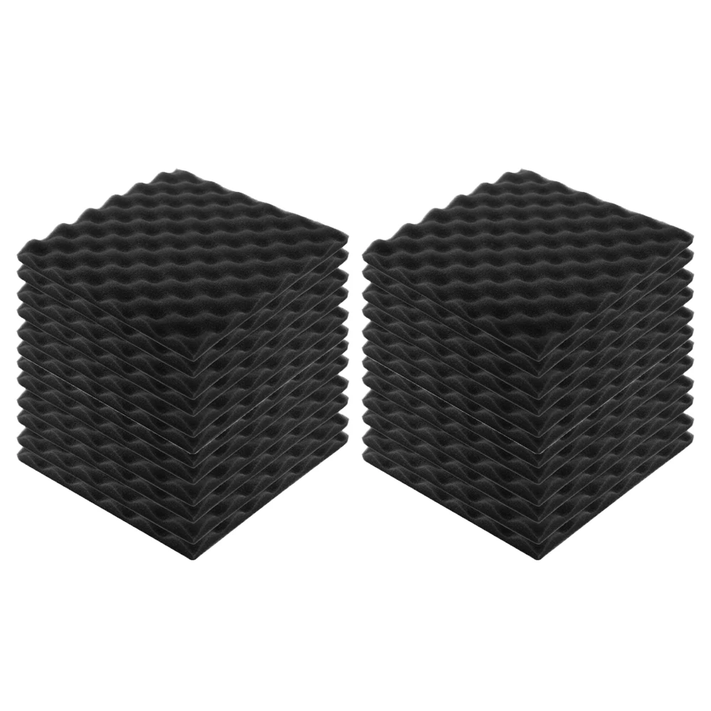 

24pcs Recording Soundproof Foam Video Room Sound Noise Insulation Sponge Wall Deadening Sound absorbing cotton noise reduction