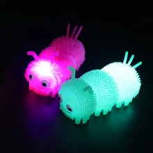Glow In The Dark Decompression Soft Rubber Flash Ball Light Kids Toy Flash Glowing Toys LED Stars Shine In The Dark Kids Toys E