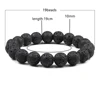 10mm oeil de tigre pierre naturelle perles Bracelet 3 taille bouddha lave perles rondes élasticité corde Bracelets pour hommes Yoga fait main bijou ► Photo 2/6