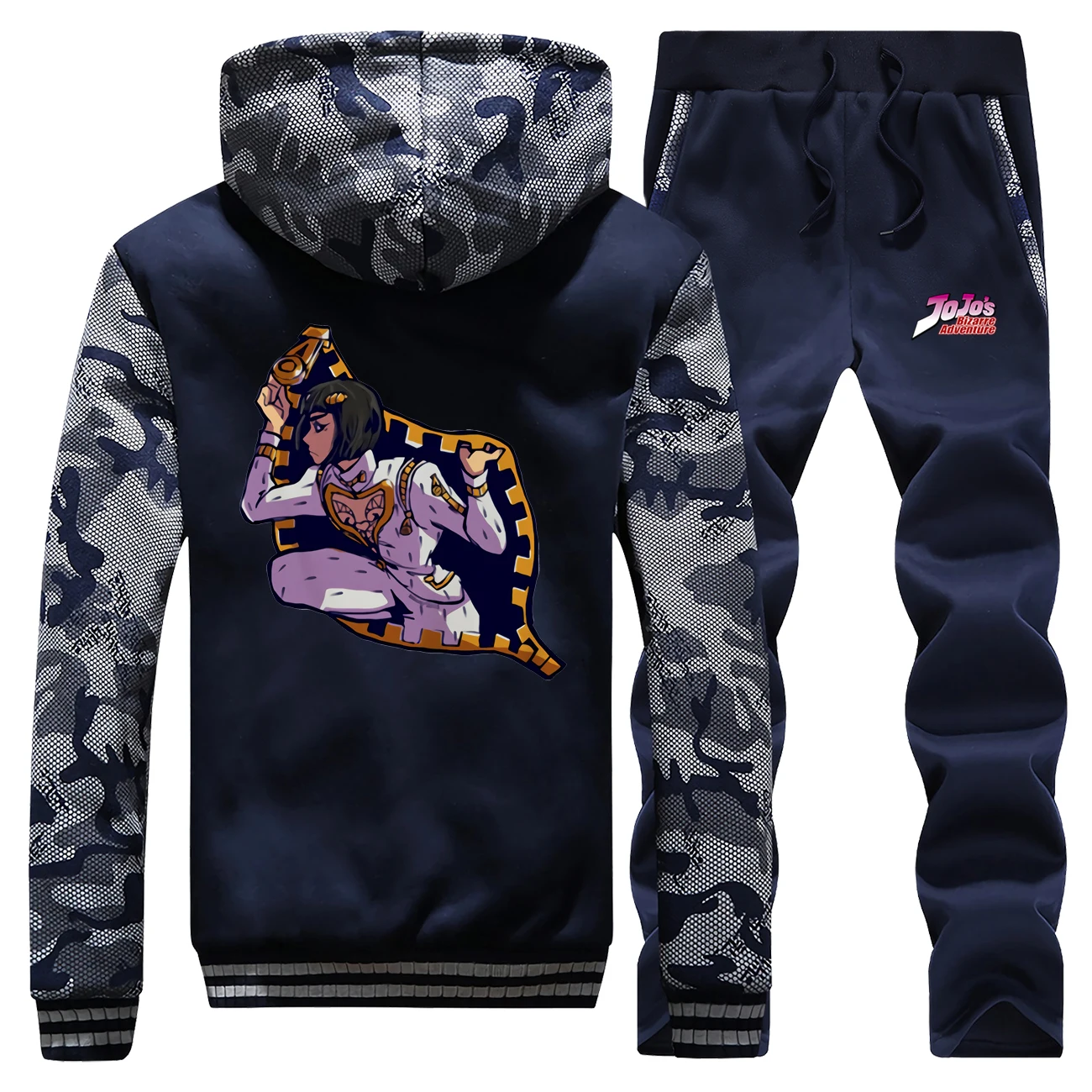 Комплект с толстовкой и штанами для мужчин JOJO Необычные Приключения над небом