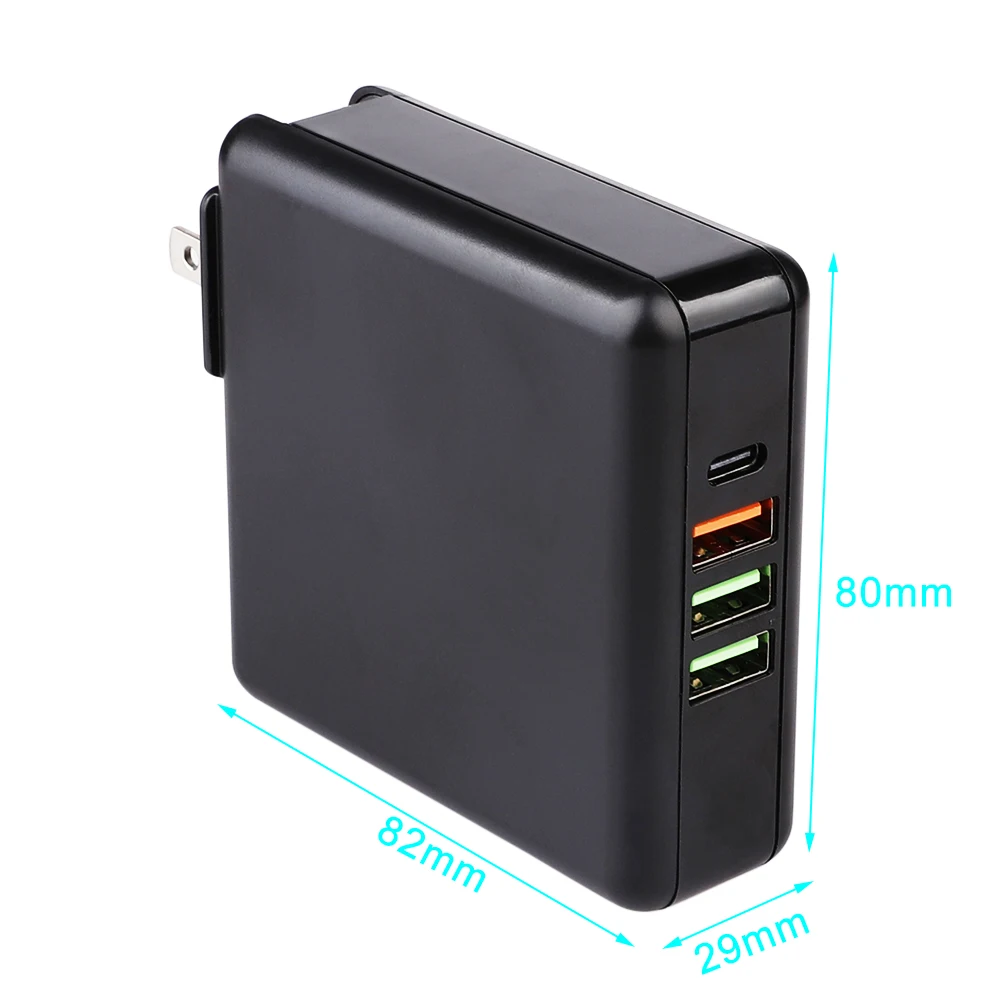 Быстрая зарядка usb type C зарядное устройство для iPhone iPad Android samsung S10 Matebook USB-C настенный адаптер 61 Вт QC 3,0 питания