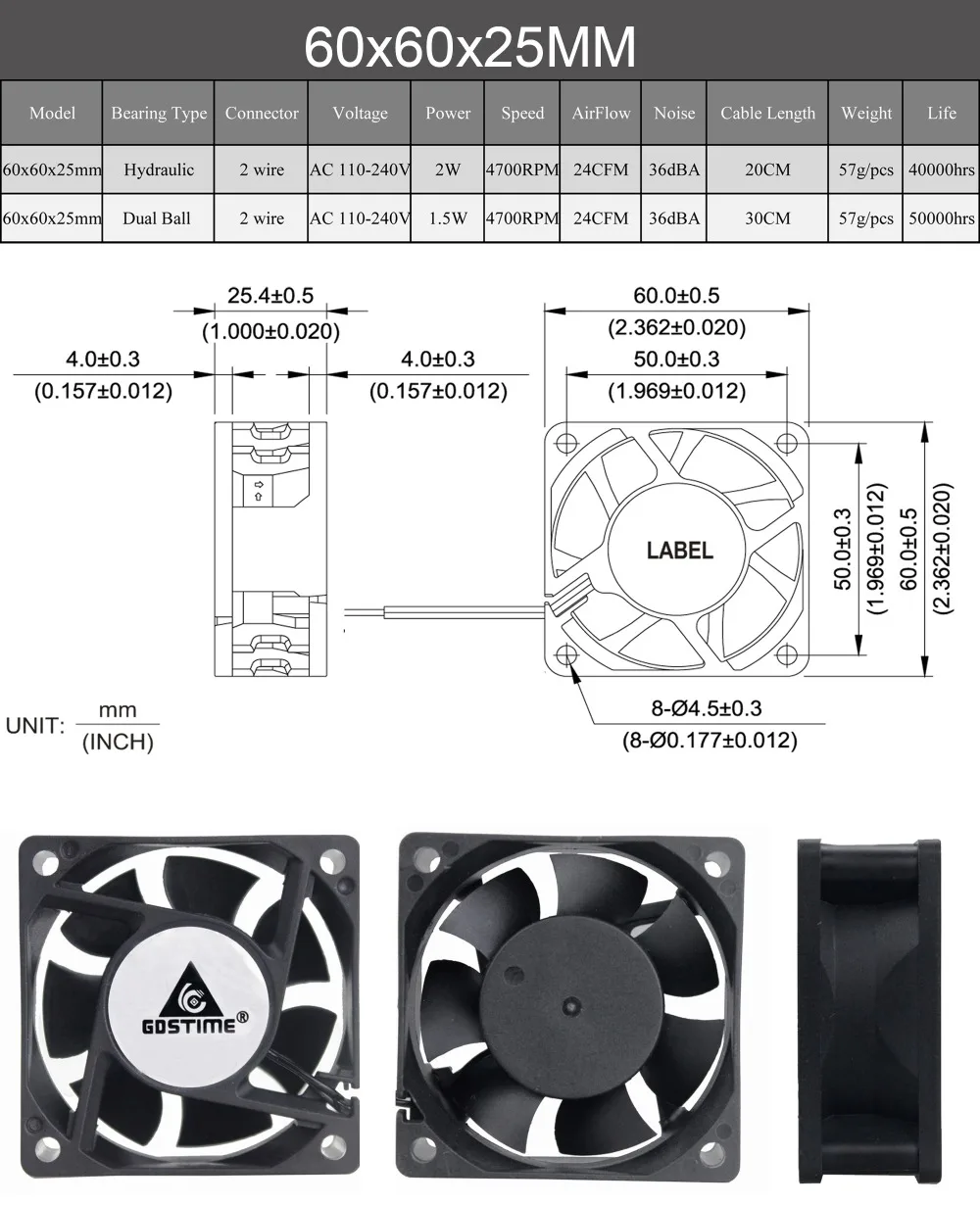 6025EC风扇参数12