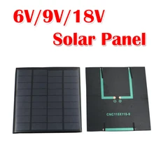 6/9/18V Mini Solar Panel DIY Battery Power Charger for Outdoor Camping Emergency Power Laptop Phone Solar Board Solar System