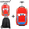 Children's Suitcase Child Trolley case Luggage Bag kids Schoolbags travel Suitcase Wheels 3D Supercar Travel case Toys for kinds ► Photo 1/6