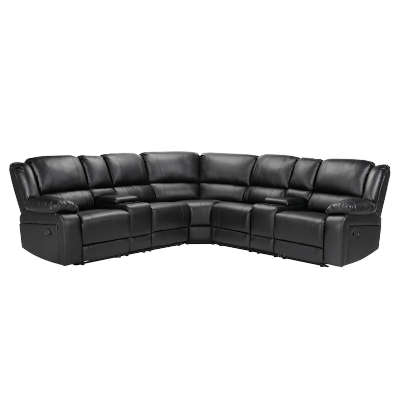 Living Room Sofa Genuine Leather Couch L Shape Corner Nordic Modern Feather Sofa