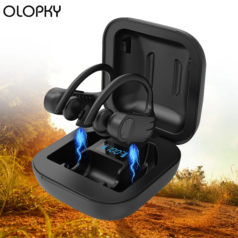 

Bluetooth Earphone Led Wireless Headphones Sports TWS 8D Stereo Earbuds Handsfree Phone Gaming Headset For Apple Xiaomi Android