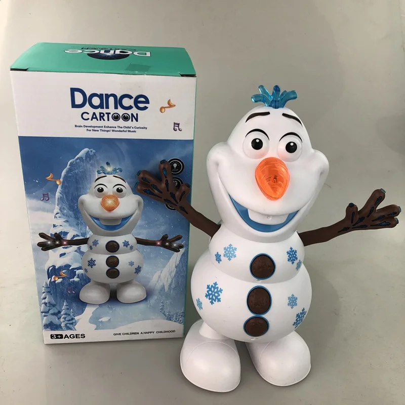 

2019 Disney Frozen2 toy Cute dancing Olaf Musical toy with light music can waving arms with 5 songs kids birthday Christmas gift