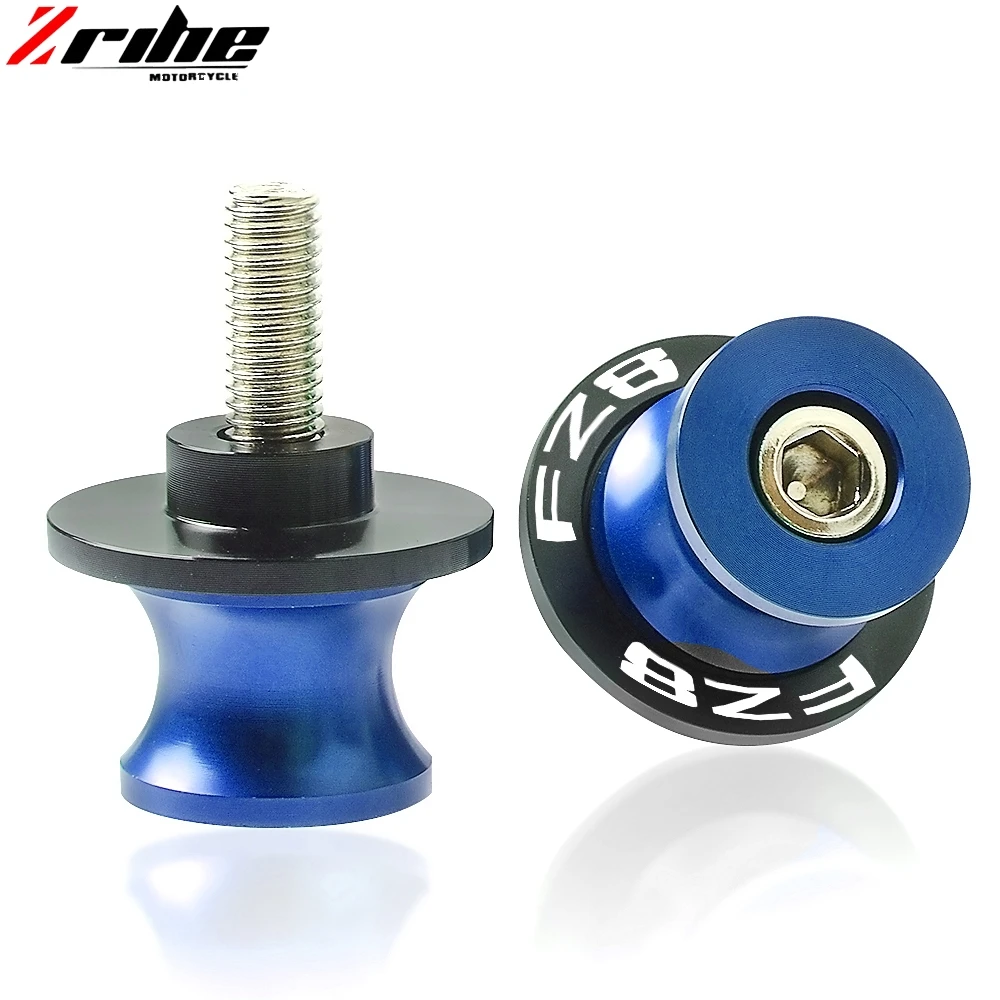 6mm Blue Для Yamaha FZ8 N/S 2010 2011 2012 2013- 6 мм маятниковая Стенд винты с ЧПУ Аксессуары для мотоциклов кулисой ползунки - Цвет: 6mm Blue