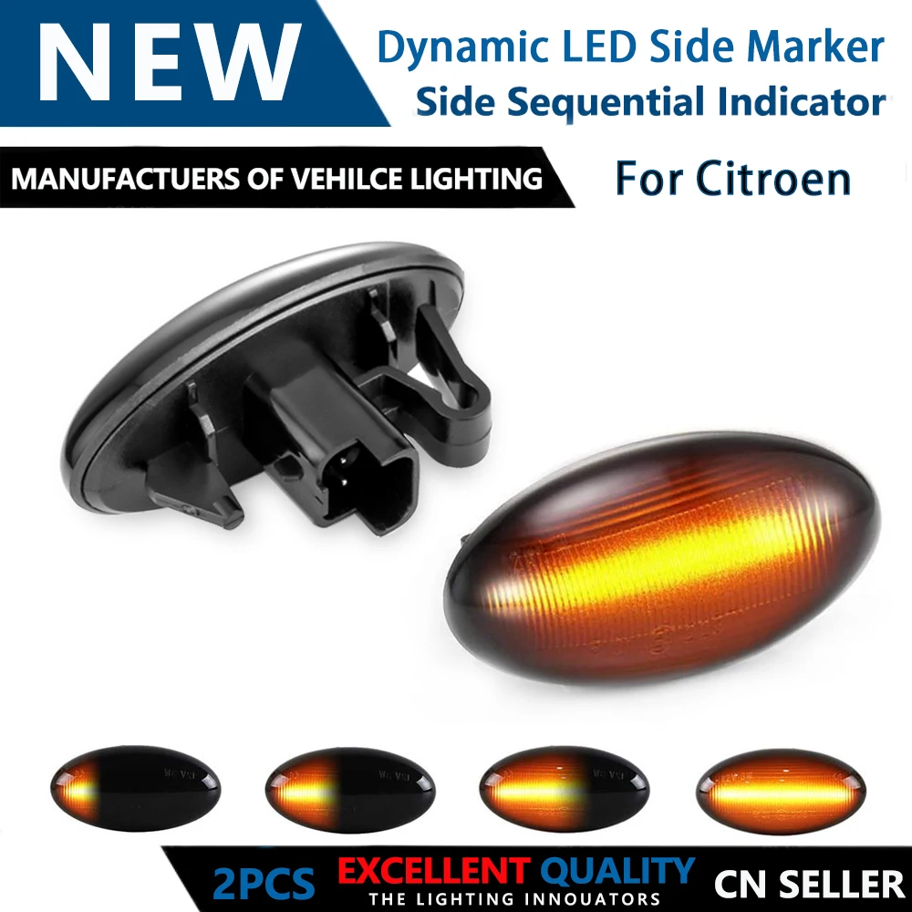 2 шт. динамический фонарь 18smd для Citroen C1 C2 C3 C5 C6 Xsara Picasso Berlingo Jumpy индикатор
