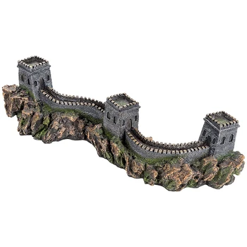 

Aquarium Decoration Great Wall Miniature Resin Aquarium Decoration Fish Tank Decoration 16.3X4.7X5.3 Inches