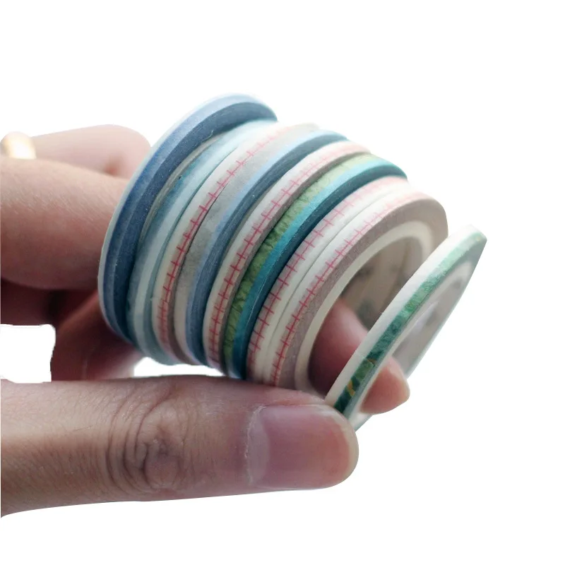 100 рулонов лента Washi Фольга золотые узкие декоративная изоляционная Скрапбукинг Washi ленты DIY Руководство изоляционная лента