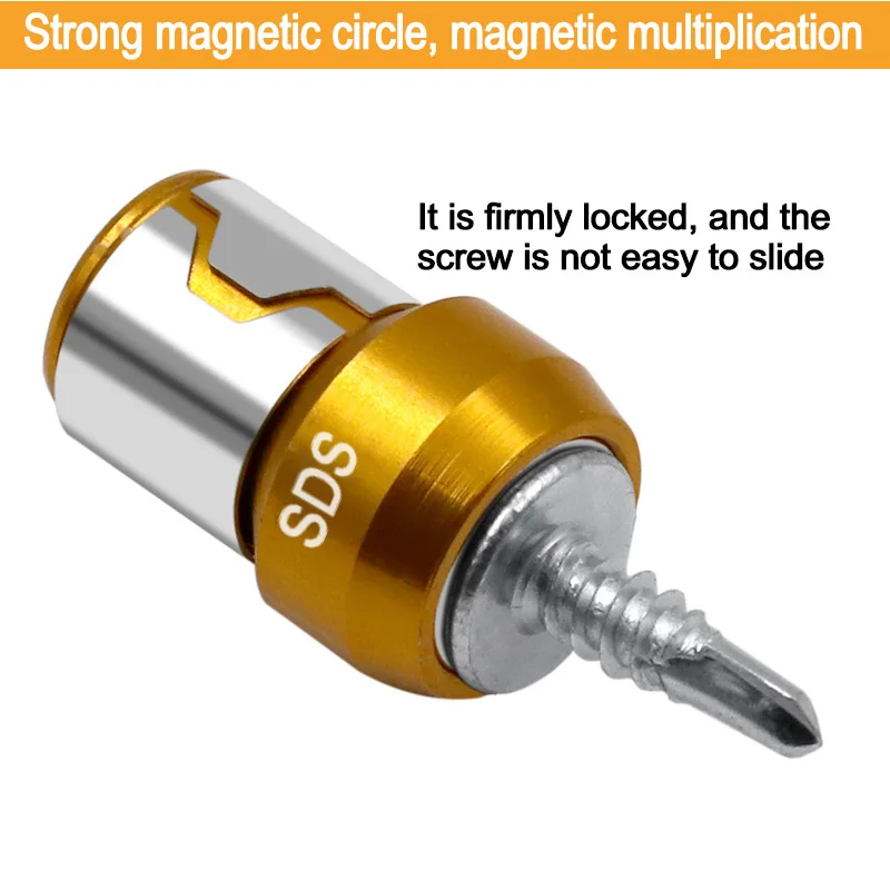 YANGYANPING Magnetic Ring Alloy Electric Magnetic Ring Screwdriver Bits Anti-Corrosion Strong Magnetizer Phillips Drill bit Magnetic Ring
