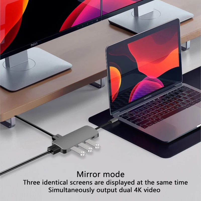 Док станция MST USB C для ноутбука 3 0 HDMI PD SD TF концентратор Macbook Pro HP DELL Surface Lenovo Samsung док