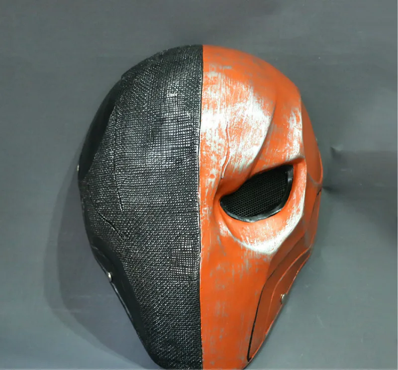 

Movie Batman Arkham Knight Cosplay Mask Deathstroke Terminator Adult Child PVC Eyeshade Mask Halloween Xmas Props Gift