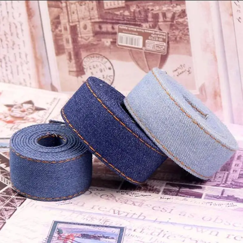1 м/лот джинсовая лента двусторонний джемпер ткань ручной работы аксессуар для