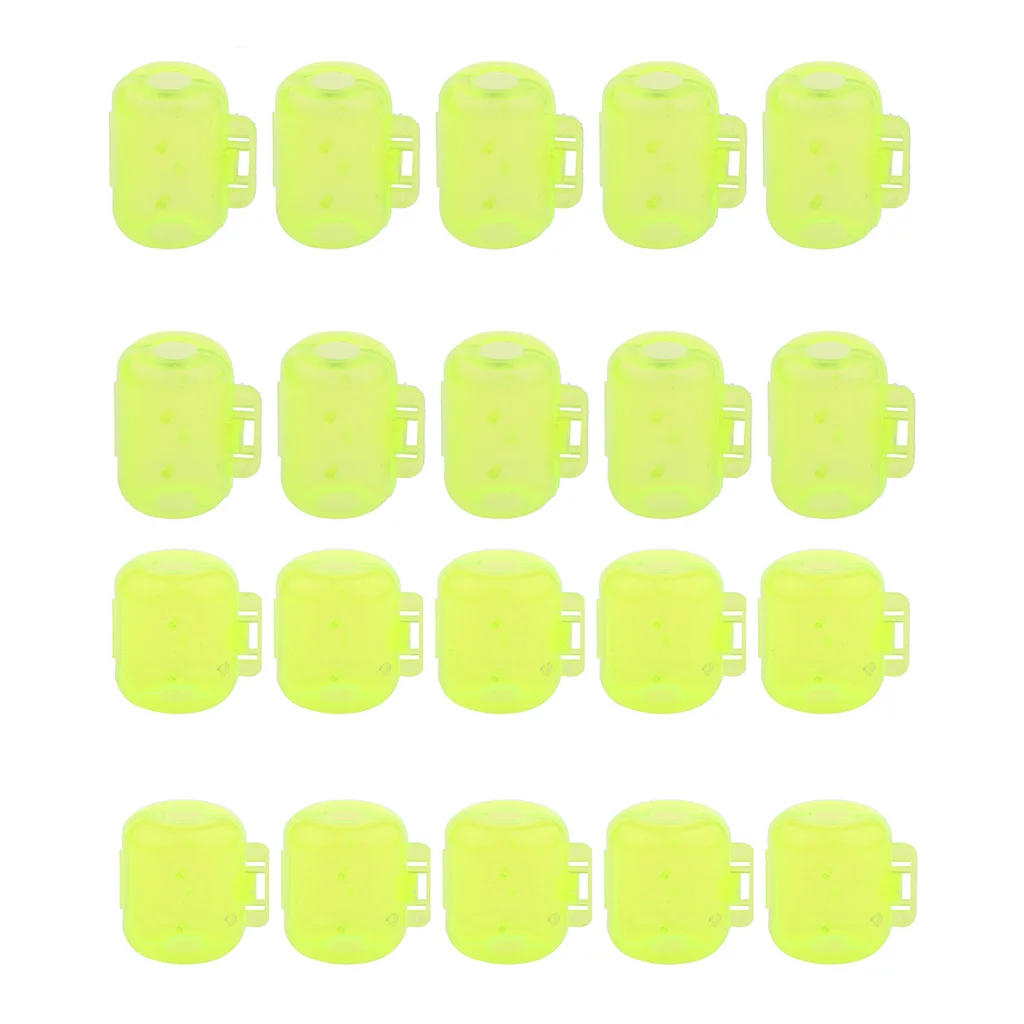 Set Of 20pcs Plastic Fishing Hook Safety Covers Squid Lure Hook Protectors