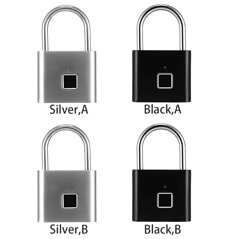 Keyless цинковый сплав Профессиональный практичный умный комнатный сенсорный замок с отпечатком пальца перезаряжаемый дверной замок безопасность дома