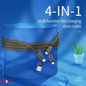 

HOCO 4in1 Fast Charging Cable USB to Type C Metal Data Sync Cable PD Quick Charge USB-C to Type-C Wire for iOS Android iPhone 11