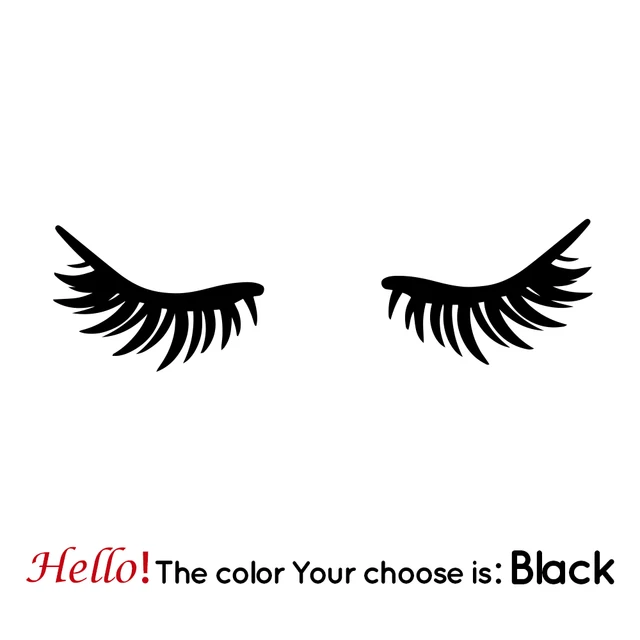 Creative Eyelash Beauty Salon Wall Art Decal Decoration Fashion Sticker For Kids Rooms Home Decor Mural Custom Vinilo Pared Wall Stickers Aliexpress
